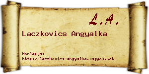 Laczkovics Angyalka névjegykártya